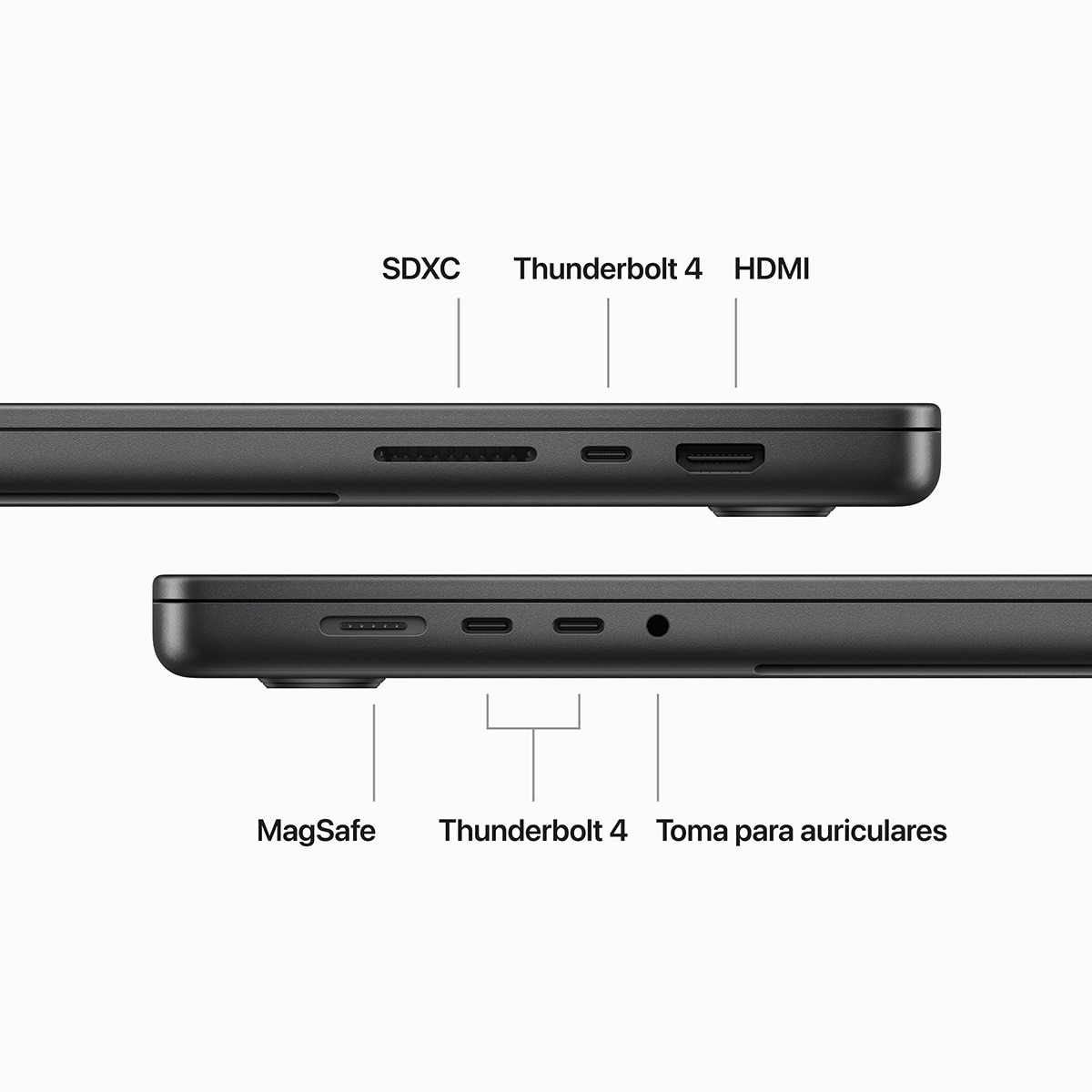 Apple MacBook Pro 16 (2023), M3 Max, 36GB, 1TB SSD, 16", MacOS Negro espacial-5