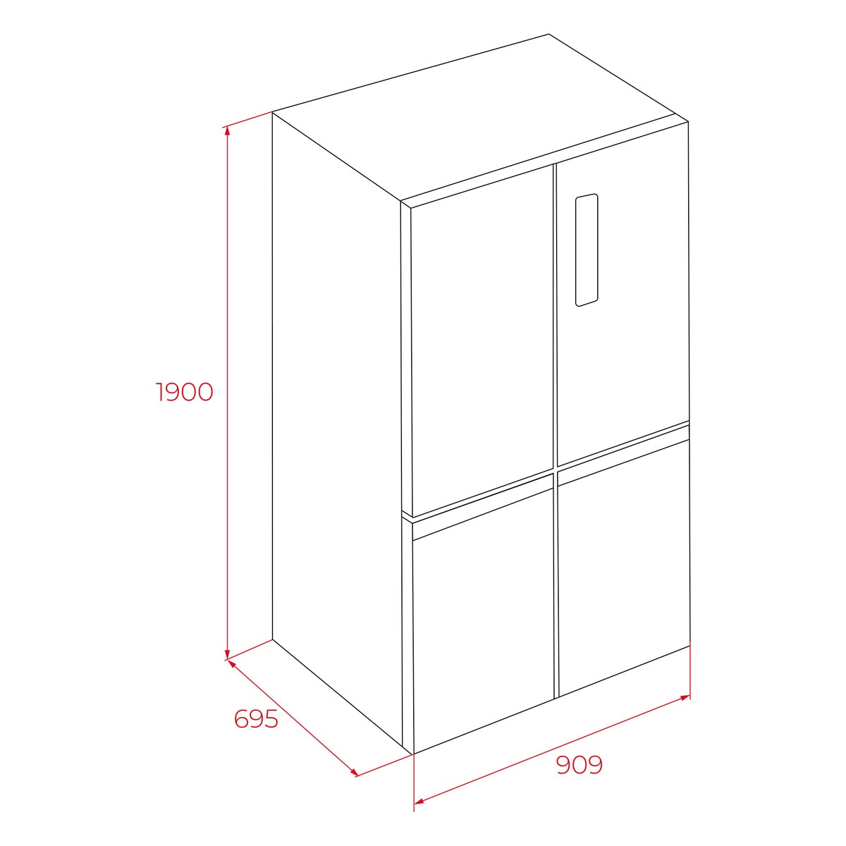 Frigorífico americano Teka Tecnología IonClean- RMF 77960 INOX Inox-4