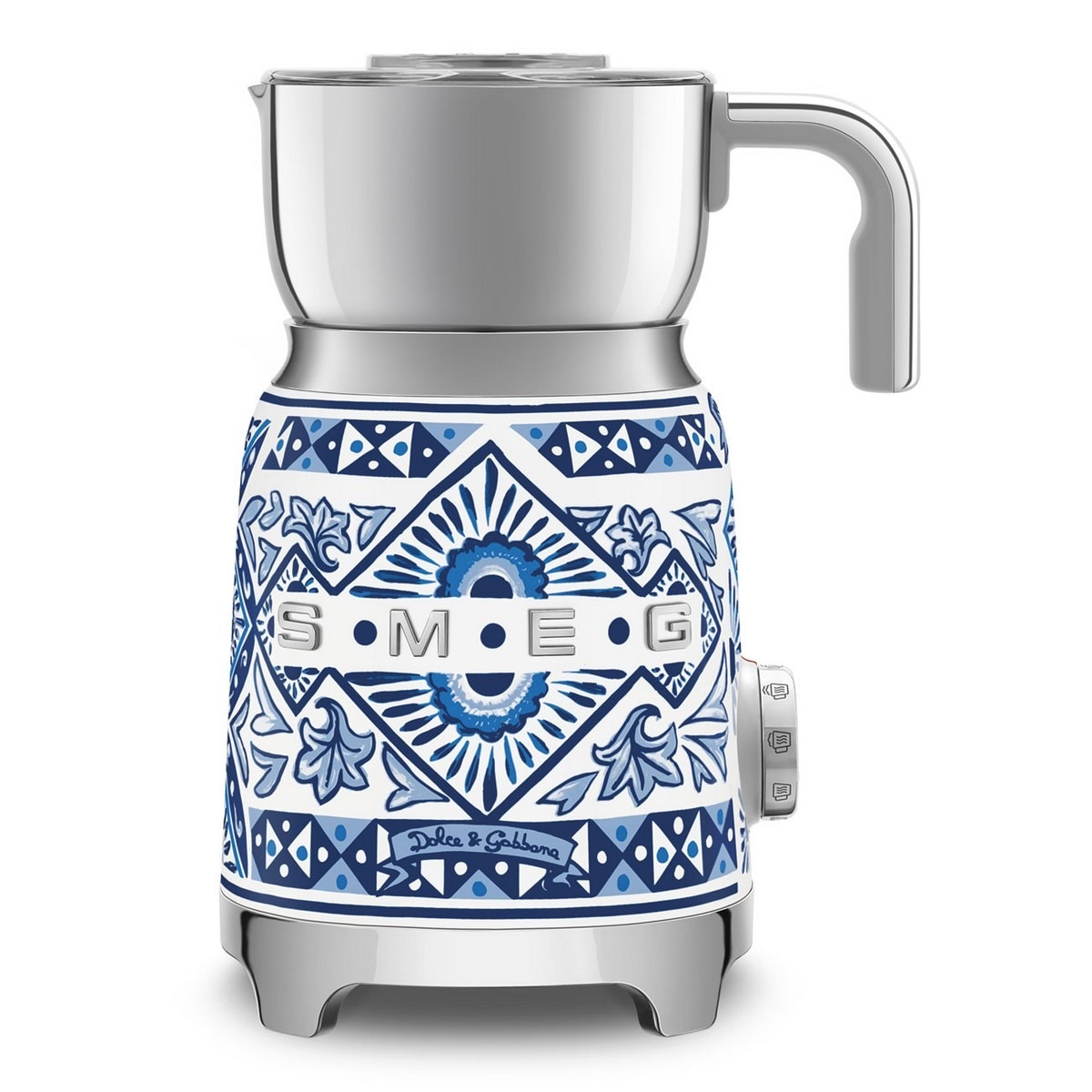 Imagem 0 de Batedor de Leite Barista Smeg Anni 50 Dolce&Gabanna MFF11WHEU de 500 W - Blu Mediterraneo