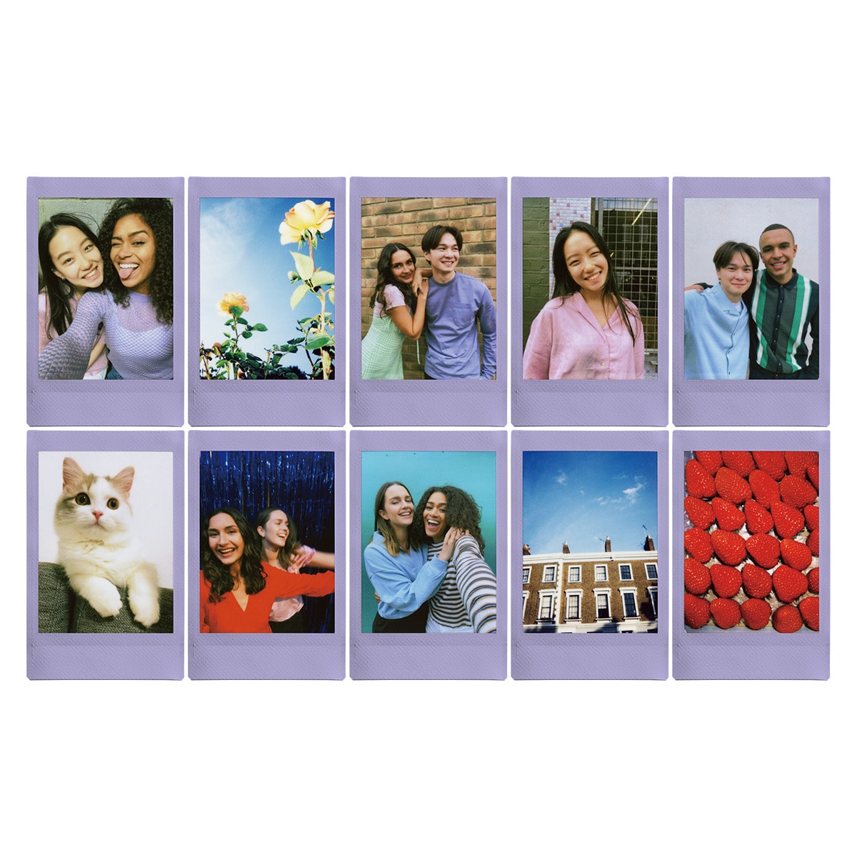 Película instantánea instax mini SOFT LAVENDER Violeta-2