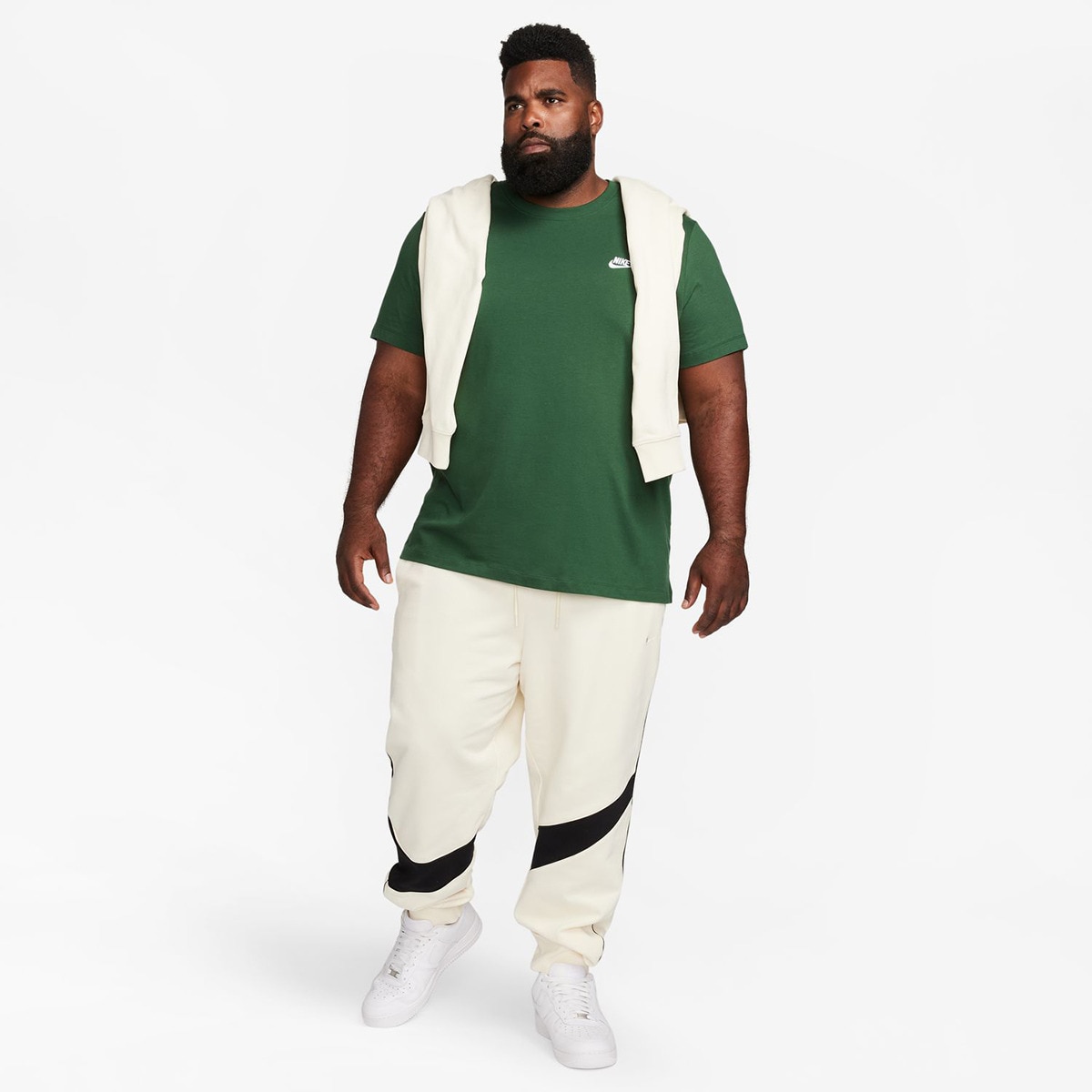T-shirt de homem Sportswear Club Nike Verde-7