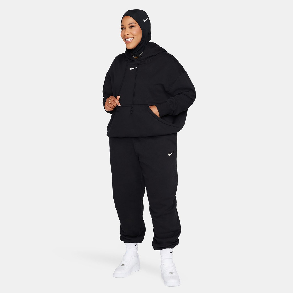Sweatshirt de Mulher Sportswear Phoenix Fleece Preto-6
