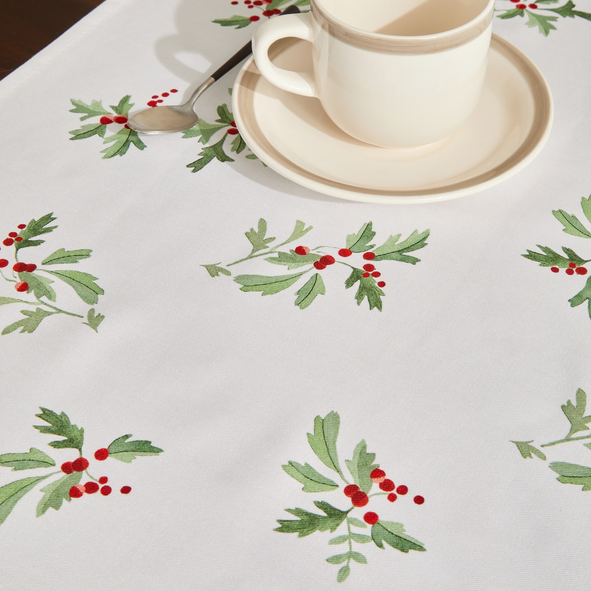 Camino de mesa algodón Wald El Corte Inglés Blanco-2