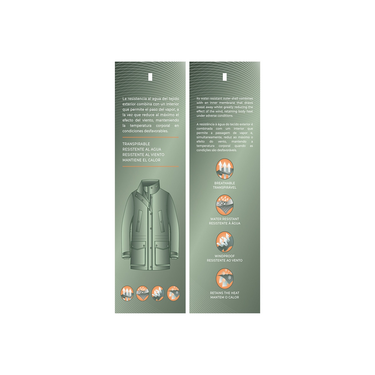 Parka Técnica de Caça de Homem Castanho-8