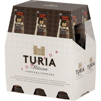 cerveza tostada de Valencia tipo Märzen pack 6 botellas 25 cl - Turia