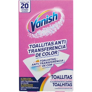 Toalhitas Anti-Transferência de Cores embalagem 10 unidades - Vanish