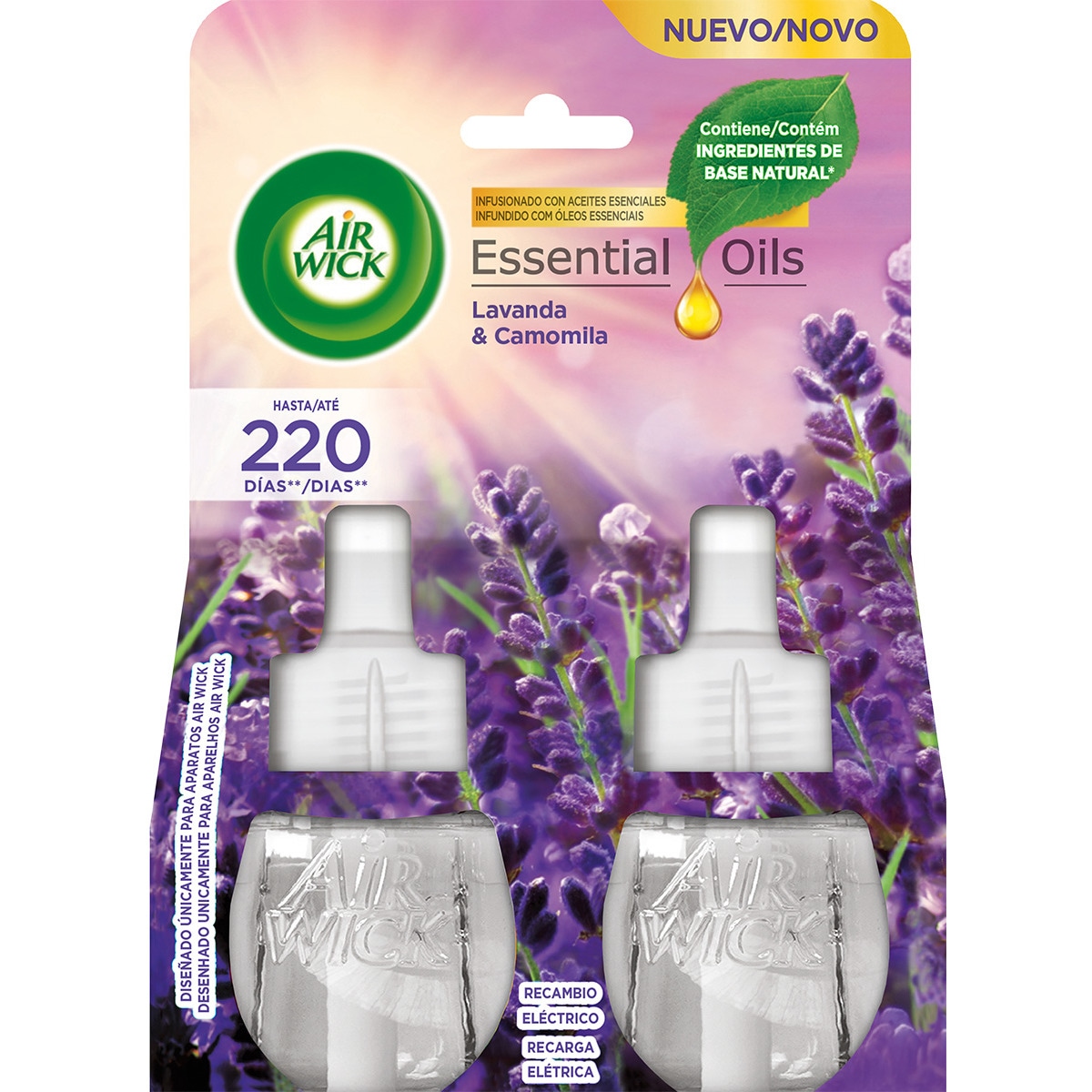 Recarga Duo Lavanda Camomila embalagem 2 unidades
