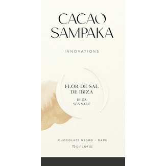 Chocolate Preto e Flor de Sal tablete 75 g - Cacao Sampaka