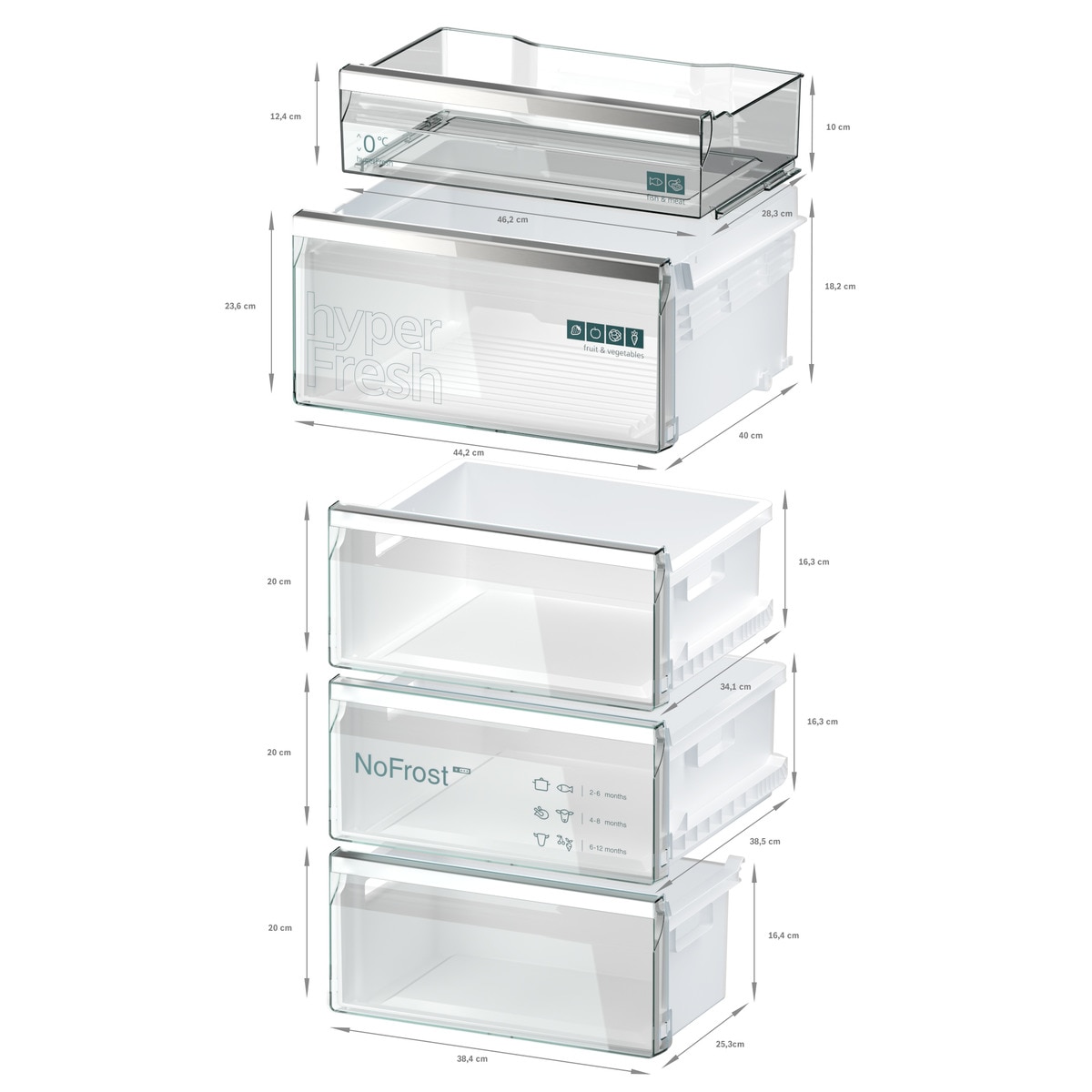 Frigorífico combi Siemens Total No Frost - KG39NSBBF Negro satinado-10