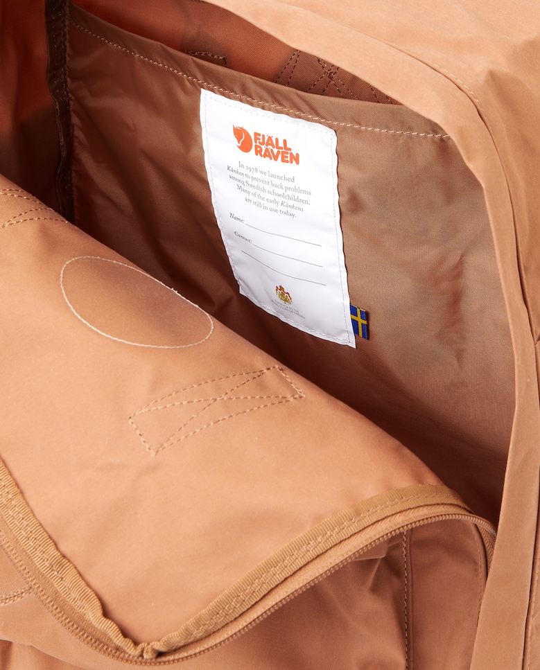 Mochila com Fecho de Correr e em Vinil - Castanho-Claro Castanho-claro-3