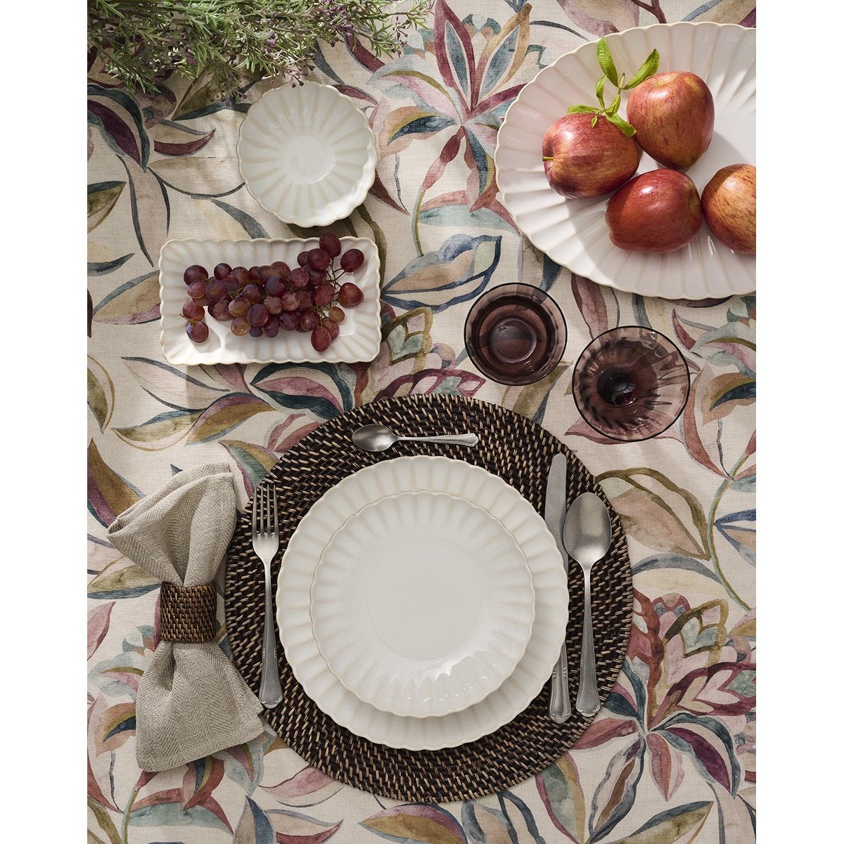 Conjunto de 2 Porta-Guardanapos Salgueiro Castanho-4