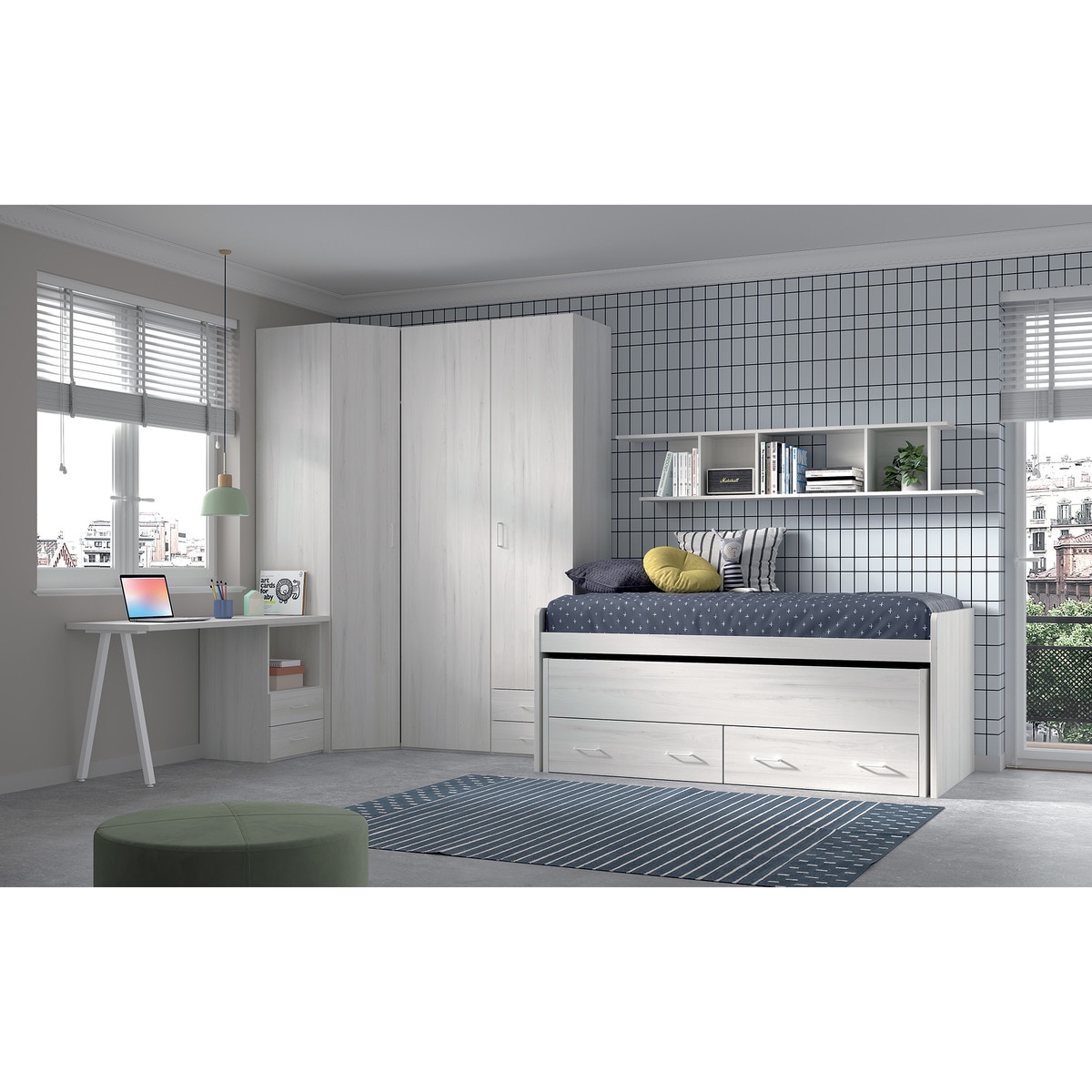 Cajonera para mesa de estudio con 2 cajones Noel El Corte Inglés · El