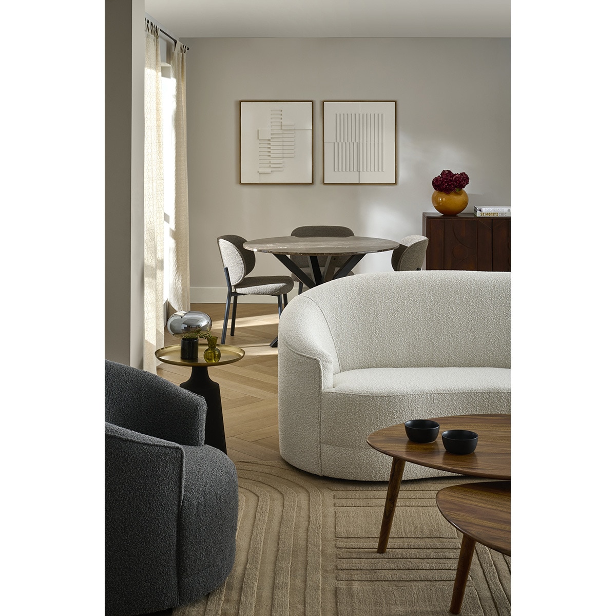 Mesa Auxiliar Hans Room Negro / Ouro-5