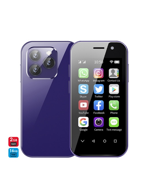 Imagen 0 de Dam Mini smartphone 14 PRO 4G, Android 9.0, 2GB RAM + 16GB. Pantalla 3''