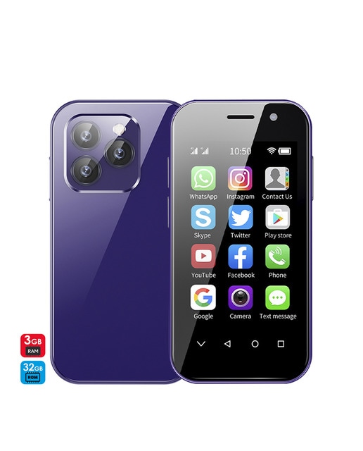 Imagen 0 de Dam Mini smartphone Soyes 14 PRO 4G, Android 9.0, 3GB RAM + 32GB. Pantalla 3''