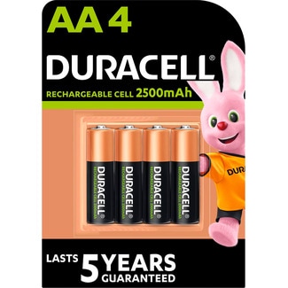 Pilhas Recarregáveis AA2500 embalagem 4 unidades - Duracell