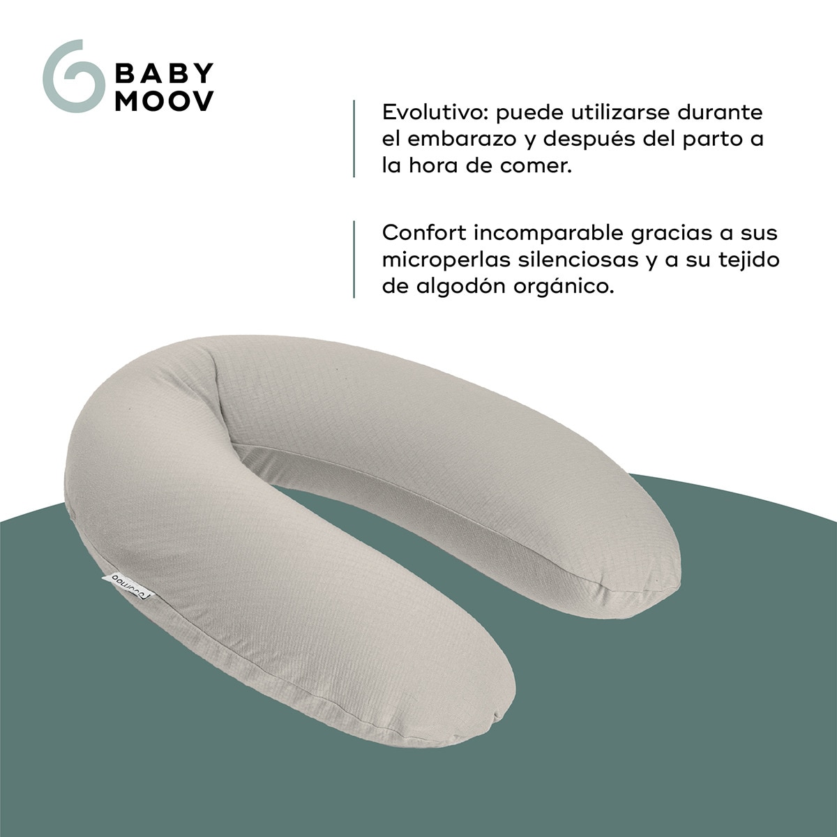 Almofada de Amamentação Doomoo Buddy Bege Serra-3