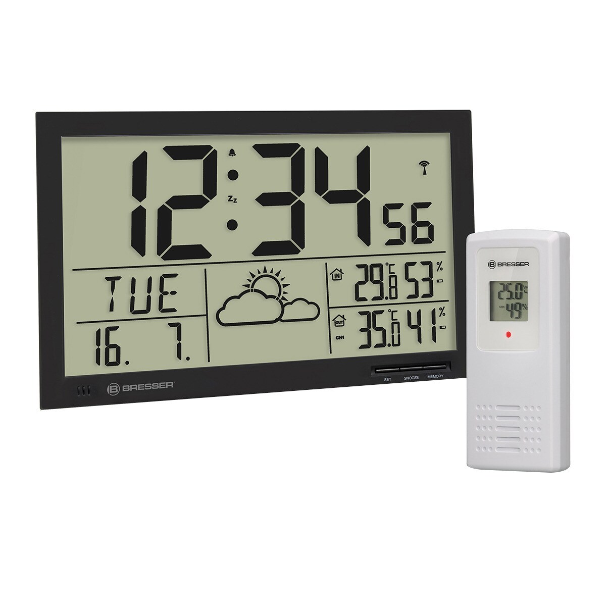 Reloj Meteorológico de Pared MyTime Jumbo LCD · Bresser · El Corte