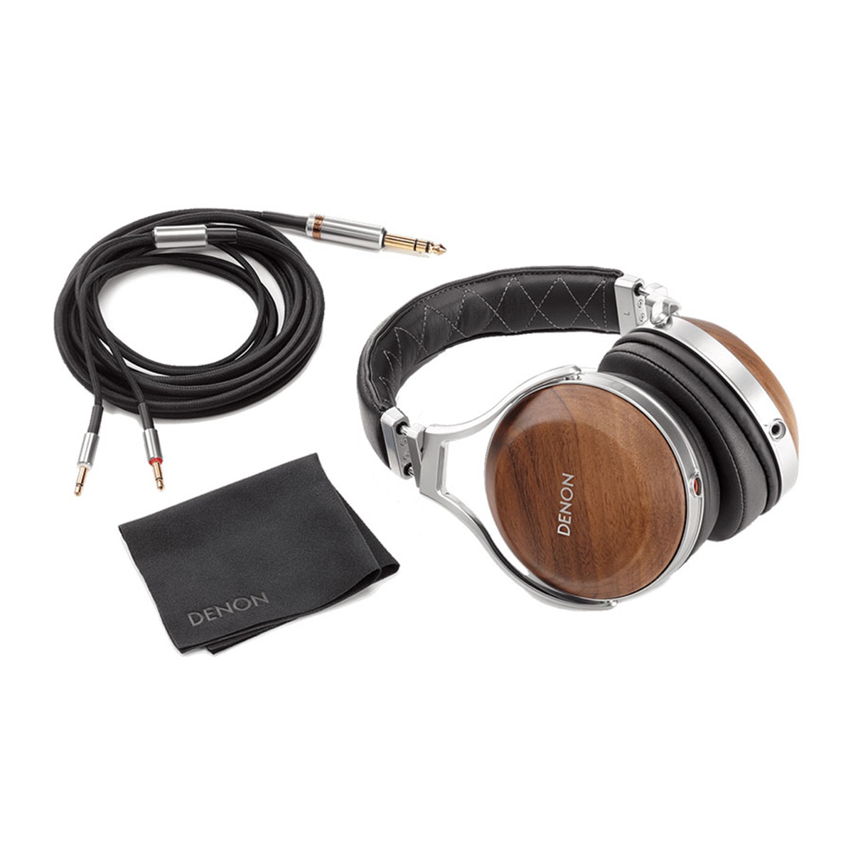 Auriculares de diadema con cable Denon AH-D7200 Negro / Madera-4