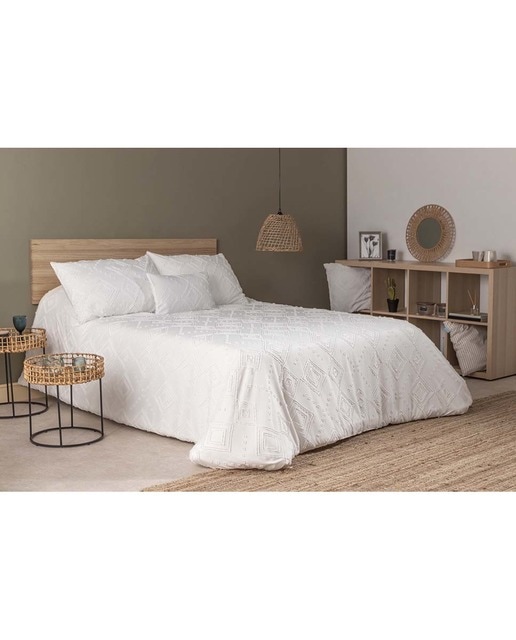 Imagen 0 de Colcha Don algodón 090 cm Evelia blanco