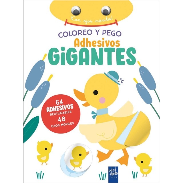 Imagem 0 de Coloreo y pego adhesivos gigantes. Pato