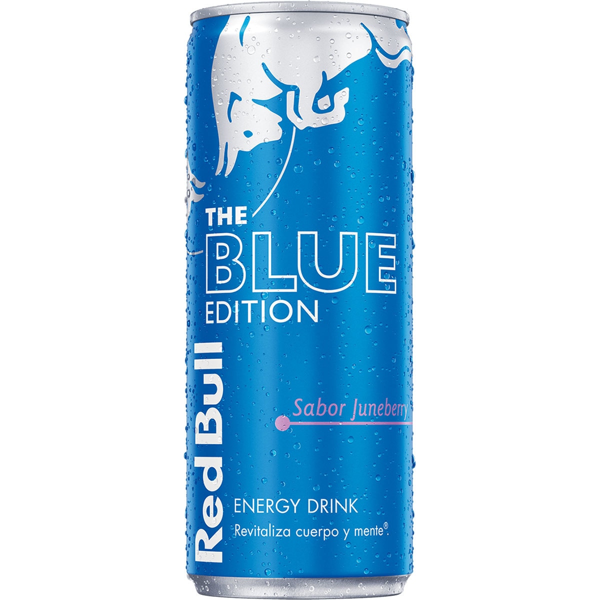 bebida energética sabor Juneberry con cafeína, taurina y vitamina B lata 25 cl The Blue Edition