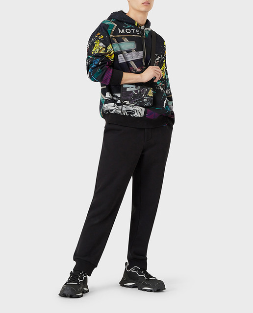 Imagen 0 de Sudadera de hombre negra RACING