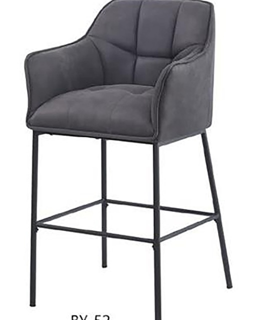 Imagen 0 de Taburete microfibra metal 59x60x107 simil piel