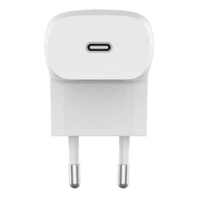 Imagen 0 de Cargador de pared USB-C Belkin 20 W + cable USB-C con conector Lightning