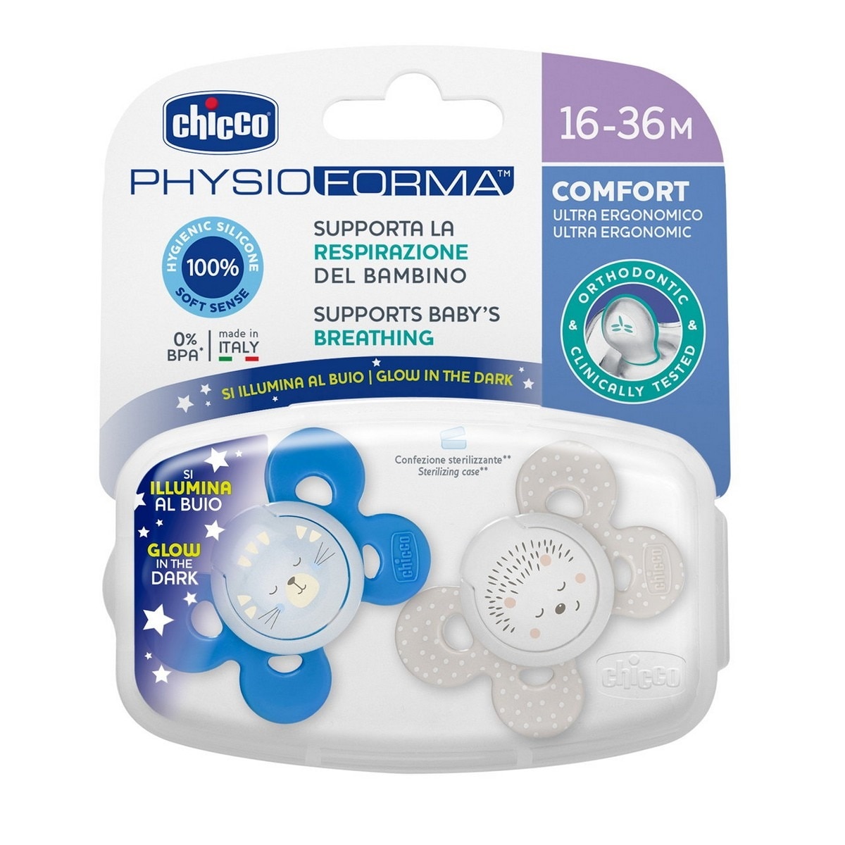 Imagem 0 de Chupetas Physio Comfort Lumi B - 16-36 M