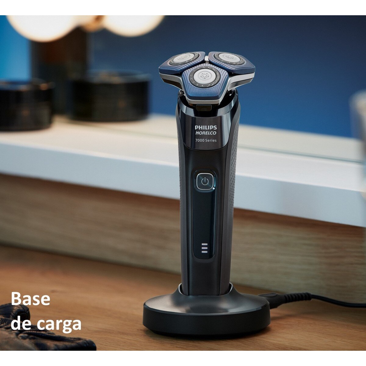 Máquina de Barbear Philips Serie 7000 S7886/35 Uso Seco e Molhado com Suporte de Garga e Bolsa e Autonomia 60 Minutos 10