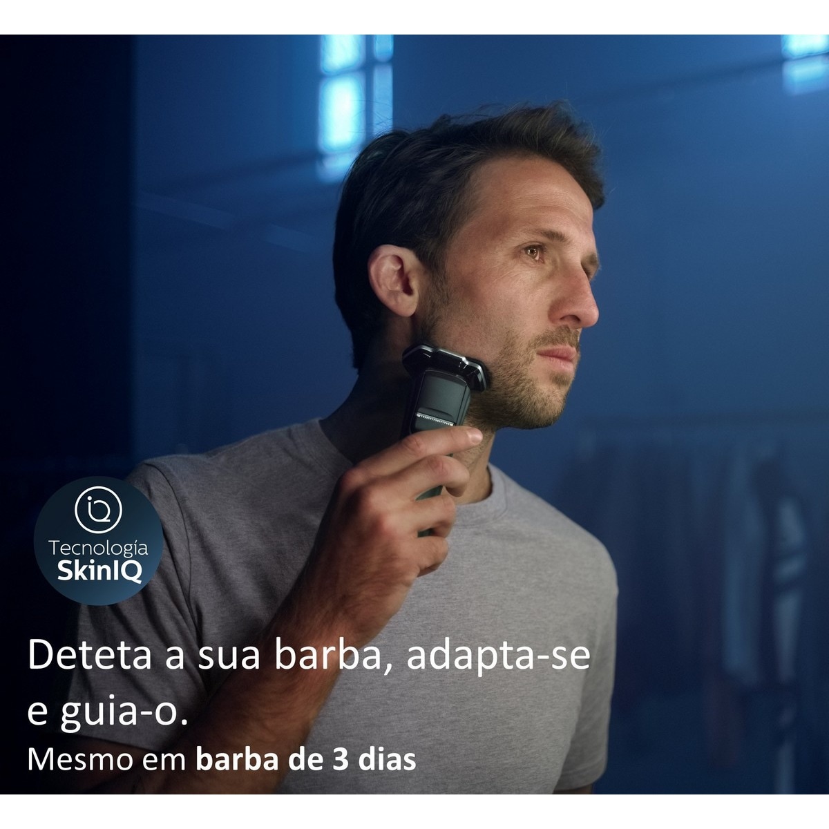 Máquina de Barbear Philips Serie 7000 S7886/35 Uso Seco e Molhado com Suporte de Garga e Bolsa e Autonomia 60 Minutos 5