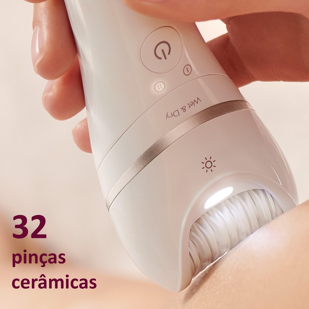 Depiladora de Arranque Philips Series 9000 BRE 770/92 Multi-zonas Recarregável - Branco Branco-3