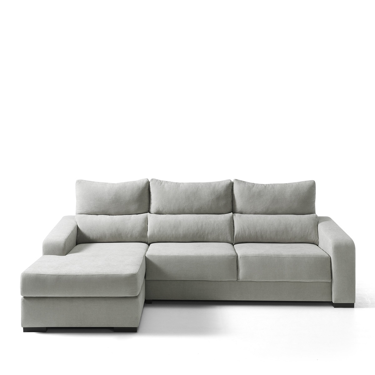 Sofá tapizado de 3 plazas con chaiselongue izquierda Lisboa El Corte