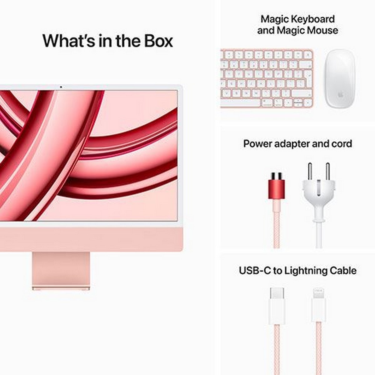 iMac 4.5K 24'' , 2023 , M3 8-core , GPU 10-Core , RAM 8GB , 256GB SSD 200 Rosa-9
