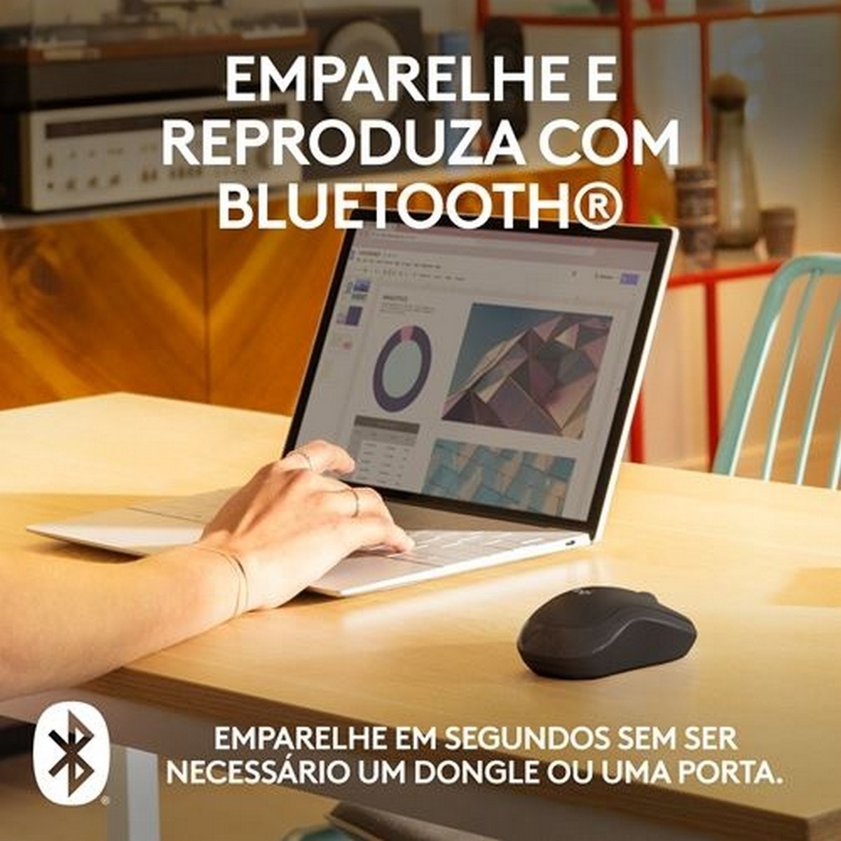 Rato Logitech M240 Silent Bluetooth - Preto 2