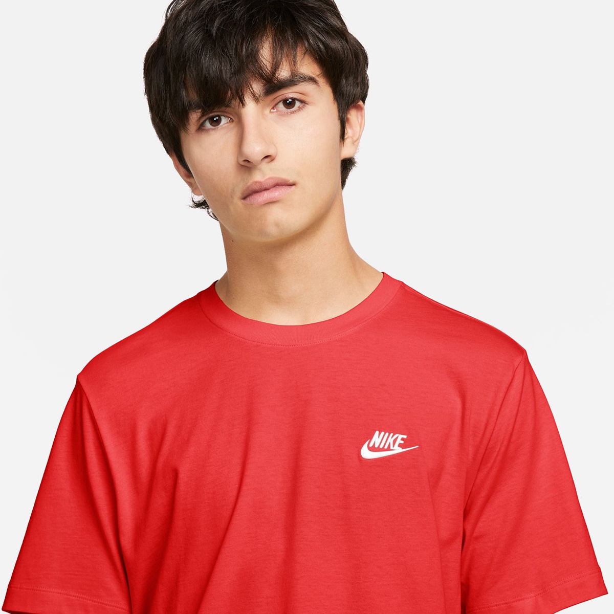 T-shirt de homem Club Nike Vermelho-4