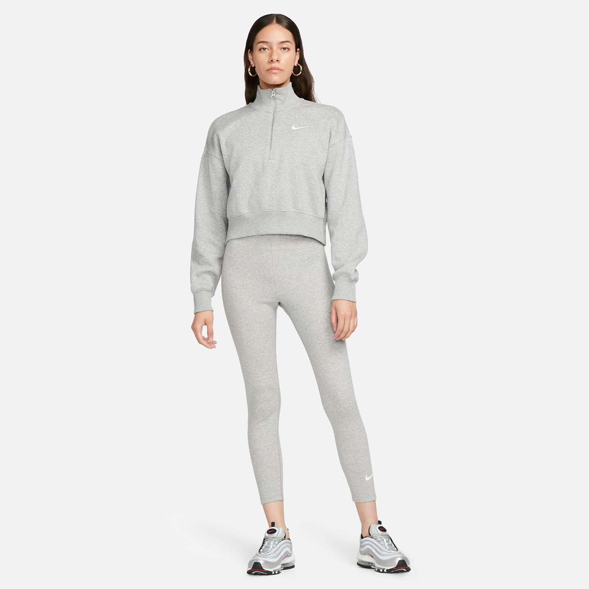 Leggings de Mulher Classics Cinzento-4