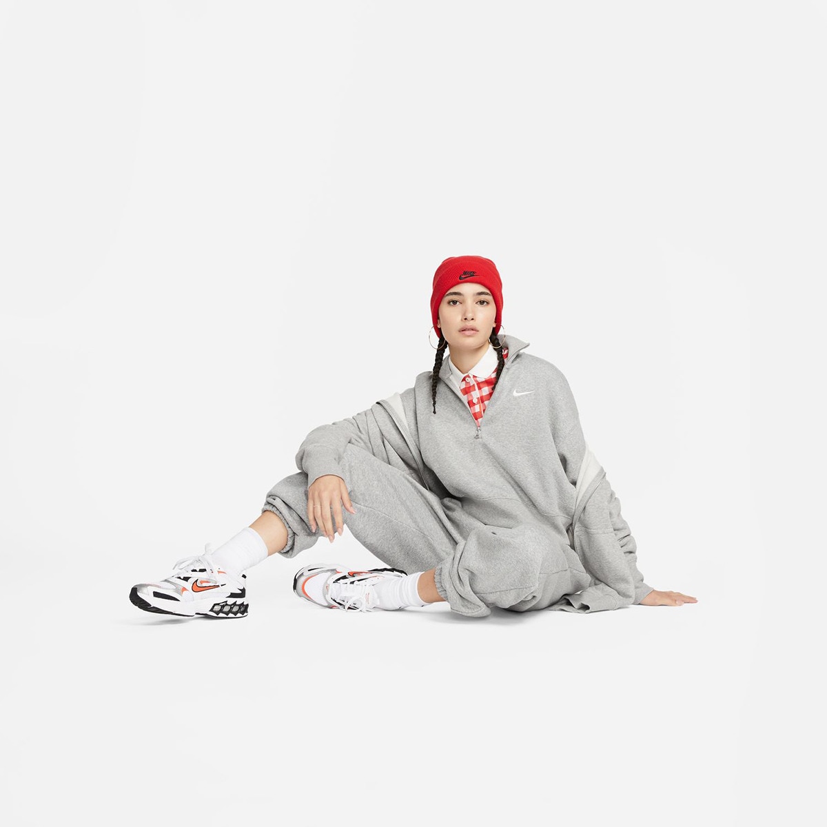 Sweatshirt de Mulher Phoenix Fleece Cinzento-claro-7