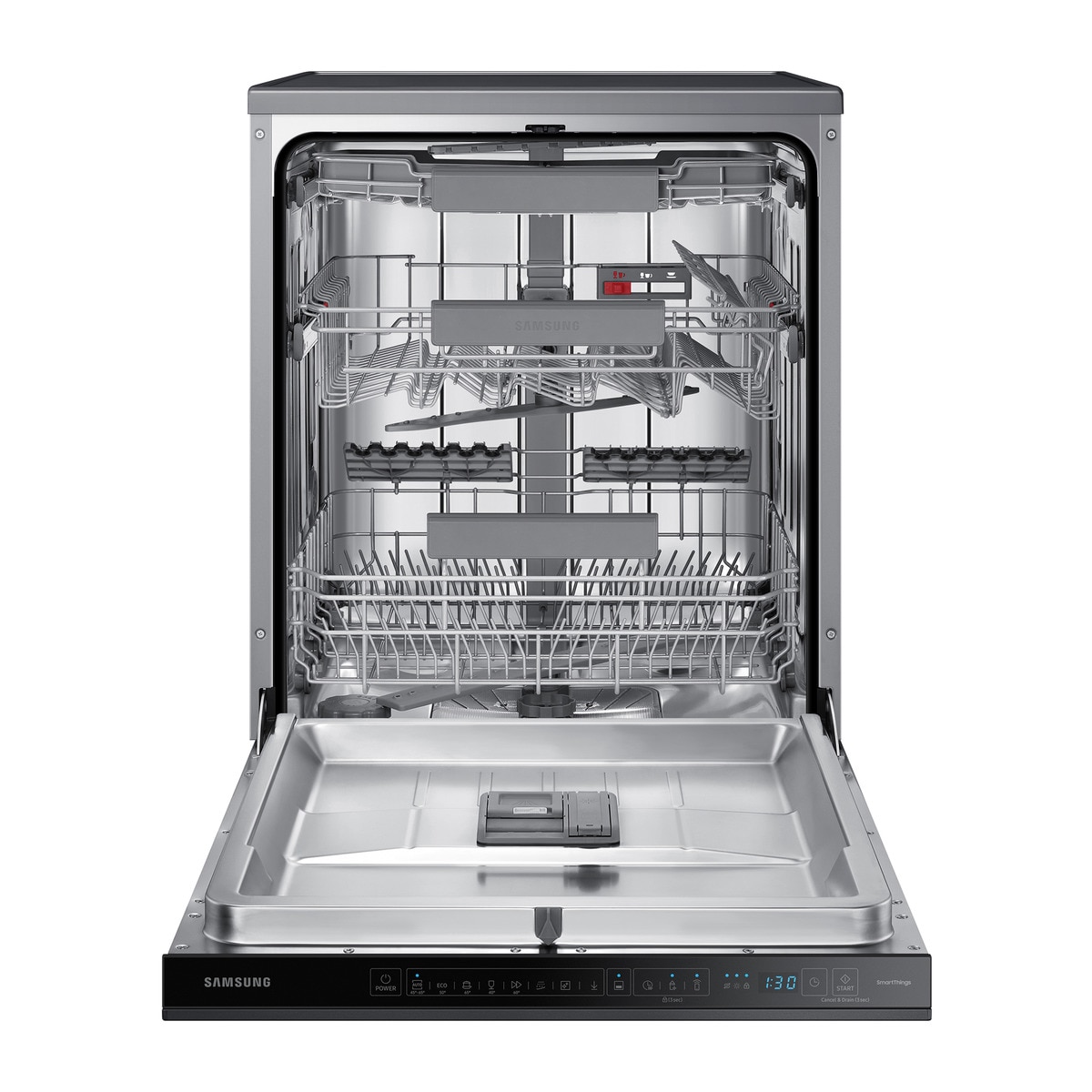 Lavavajillas Samsung 14 servicios, Bandeja Cubiertos, 60 cm - DW60A8050FB/ET Negro mate-4