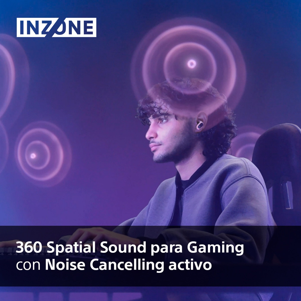 Sony InZone Buds Auriculares Inalámbricos Gaming Cancelación de ruido Blanco-3