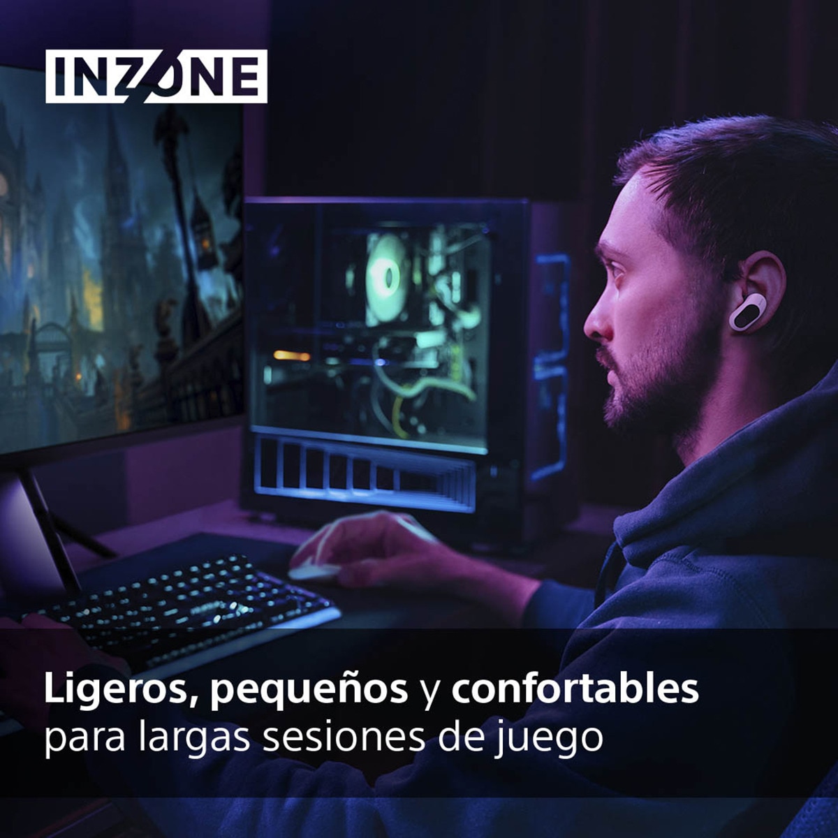 Sony InZone Buds Auriculares Inalámbricos Gaming Cancelación de ruido Blanco-4