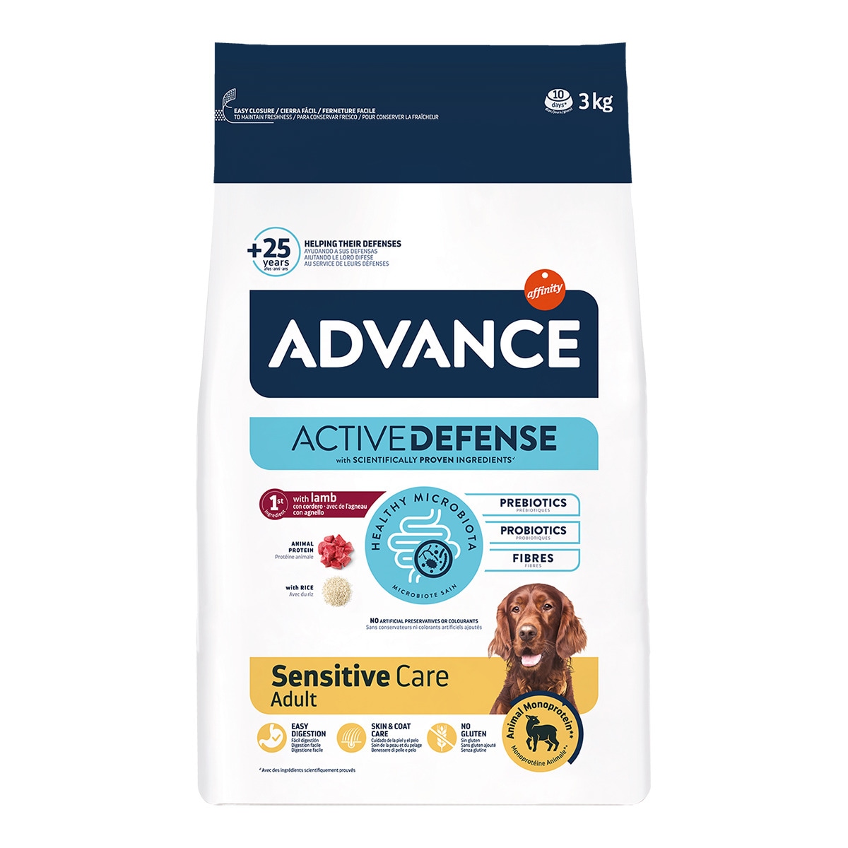 Pienso para perros adultos Advance Sensitive cordero y arroz 3