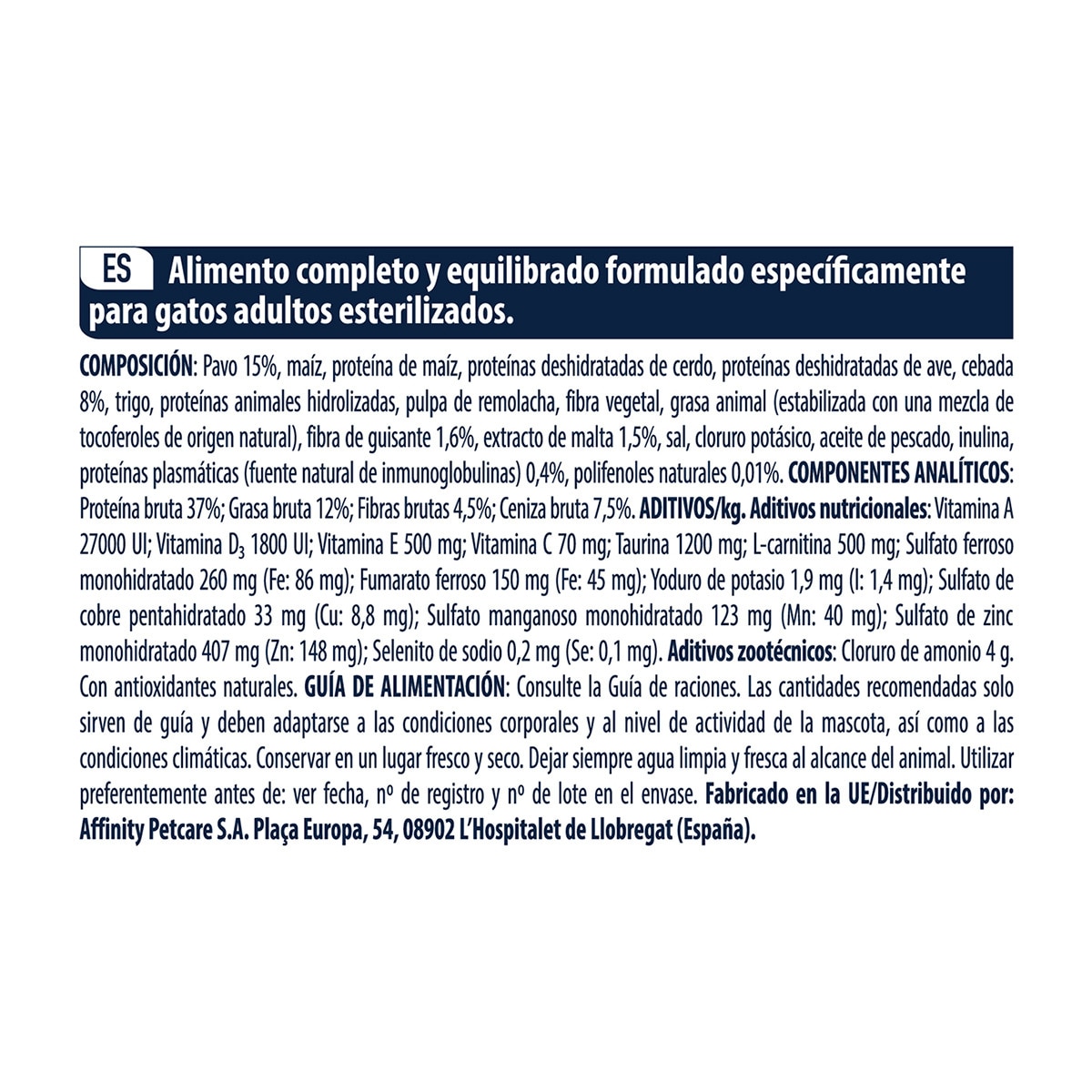 Pienso para gatos esterilizados Advance Sterilized Hairball pavo 6
