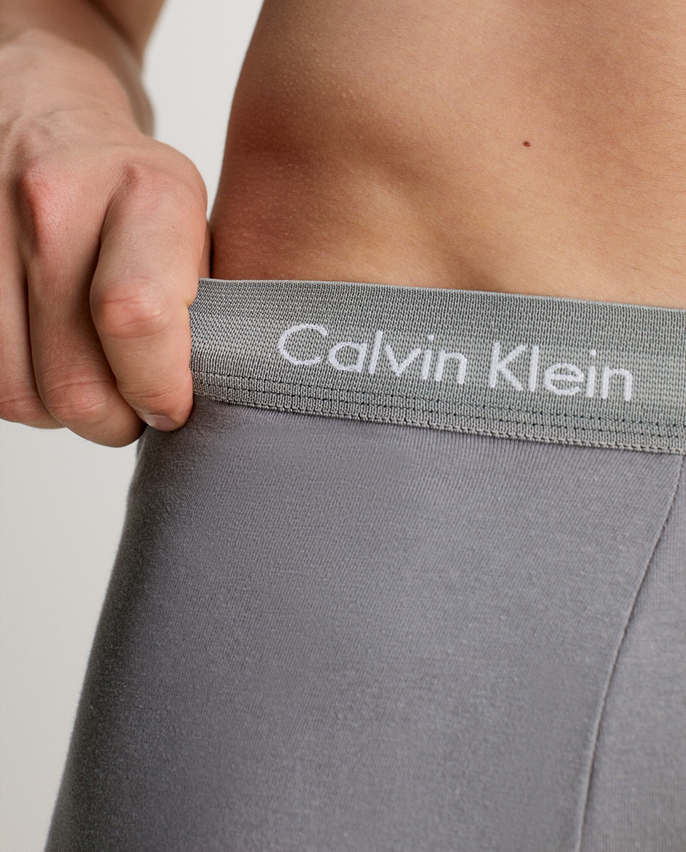 Pack de 3 Boxers de Cintura Baixa - Cotton Stretch Cinzento-claro-5