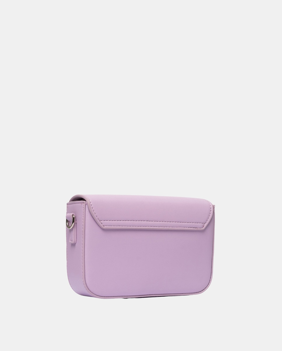 Mala a Tiracolo Mini Pantone com Aba - Lilás Lilás-2