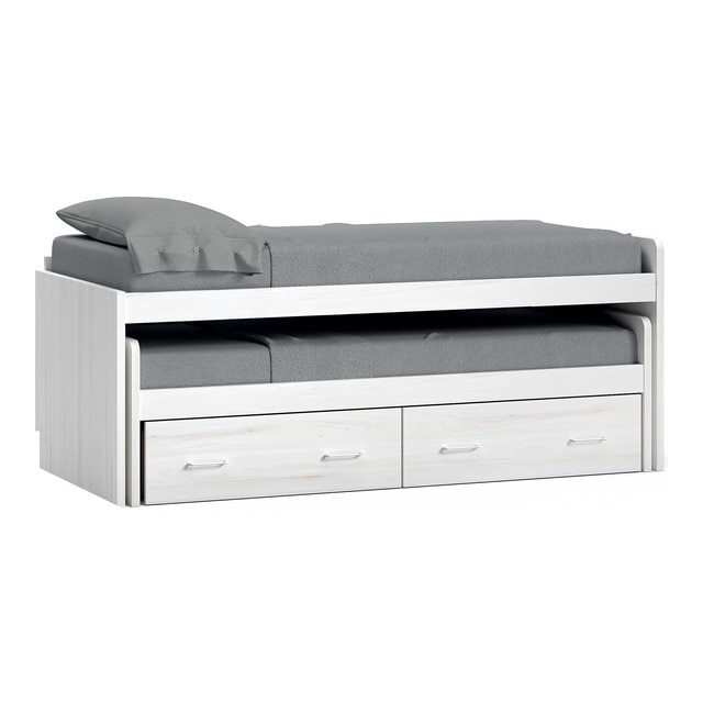 Imagem 0 de Cama com Gavetão e 2 Gavetas e Encosto Direito Alto Noel
