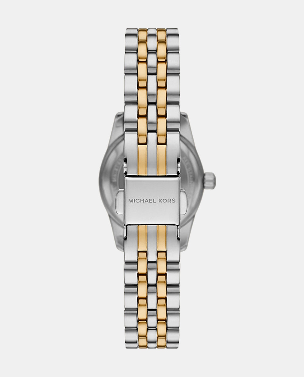 Relógio MK4740 de Aço Bicolor Branco-2