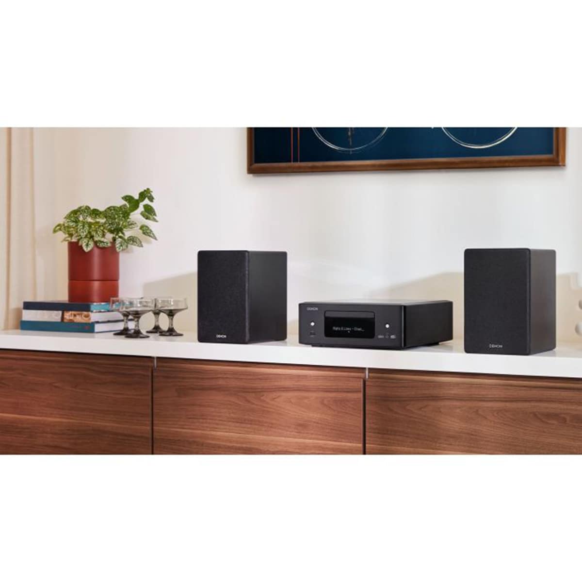 Microcadena Denon CEOL N12 negro con conexión en Red Negro-6