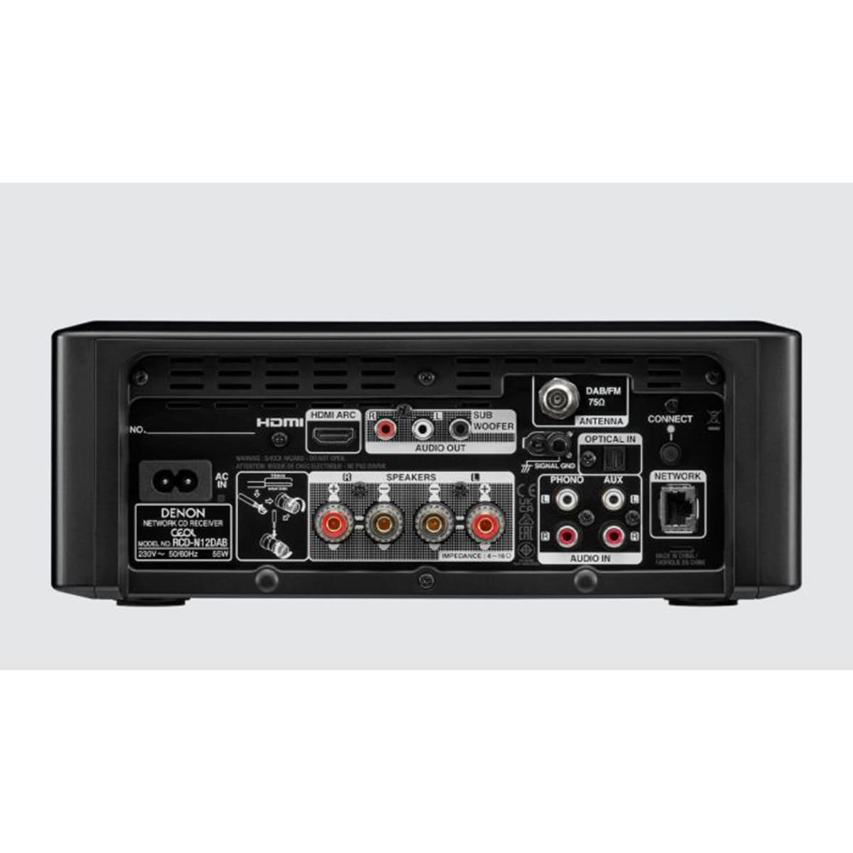 Microcadena Denon CEOL N12 negro con conexión en Red Negro-4